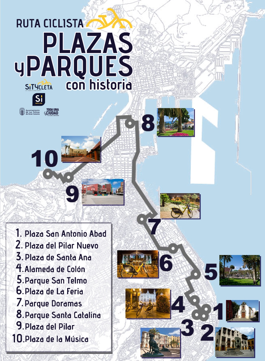 RUTA CICLISTA: Paseo por plazas y parques con historia