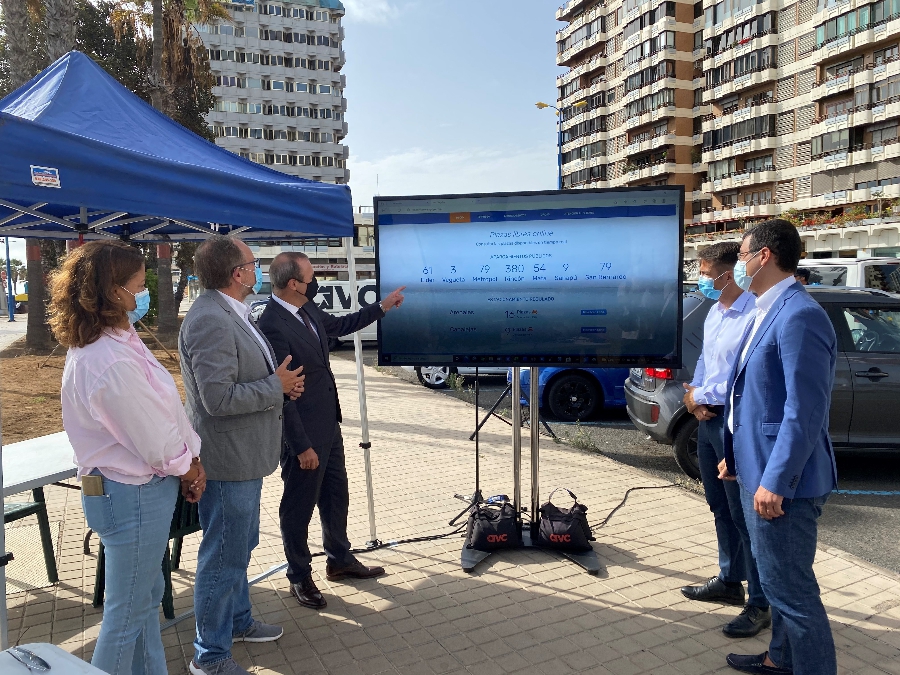 El Ayuntamiento pone en marcha los primeros 352 sensores inteligentes de zona azul