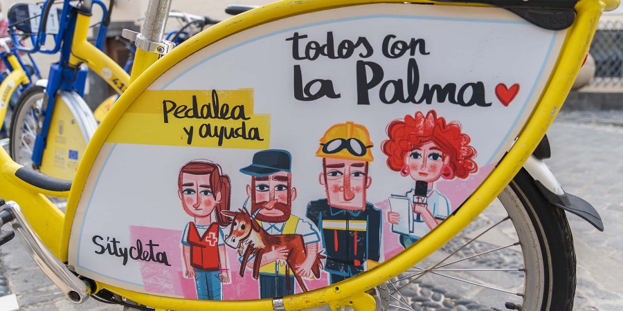 Los pedaleos en Sítycleta se convertirán en ayudas para La Palma