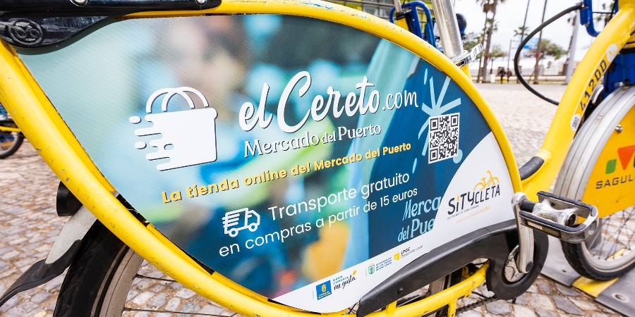 Sítycleta promociona la tienda online del Mercado del Puerto 