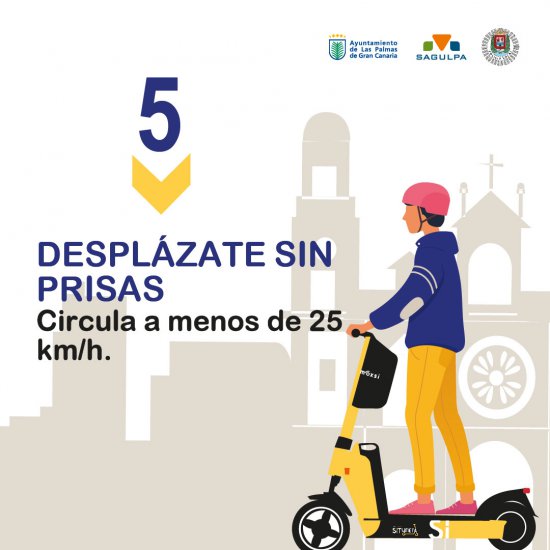 SAGULPA participa en campaña sobre las normas de uso de los VMP de la Concejalía de Movilidad