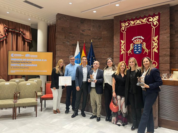 Sagulpa, referente en transparencia: Cuatro dieces consecutivos en el ITCanarias avalan su compromiso con la gestión pública